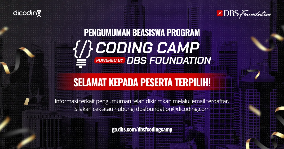 Official Coding Camp 2025 powered by DBS Foundation and Dicoding artwork