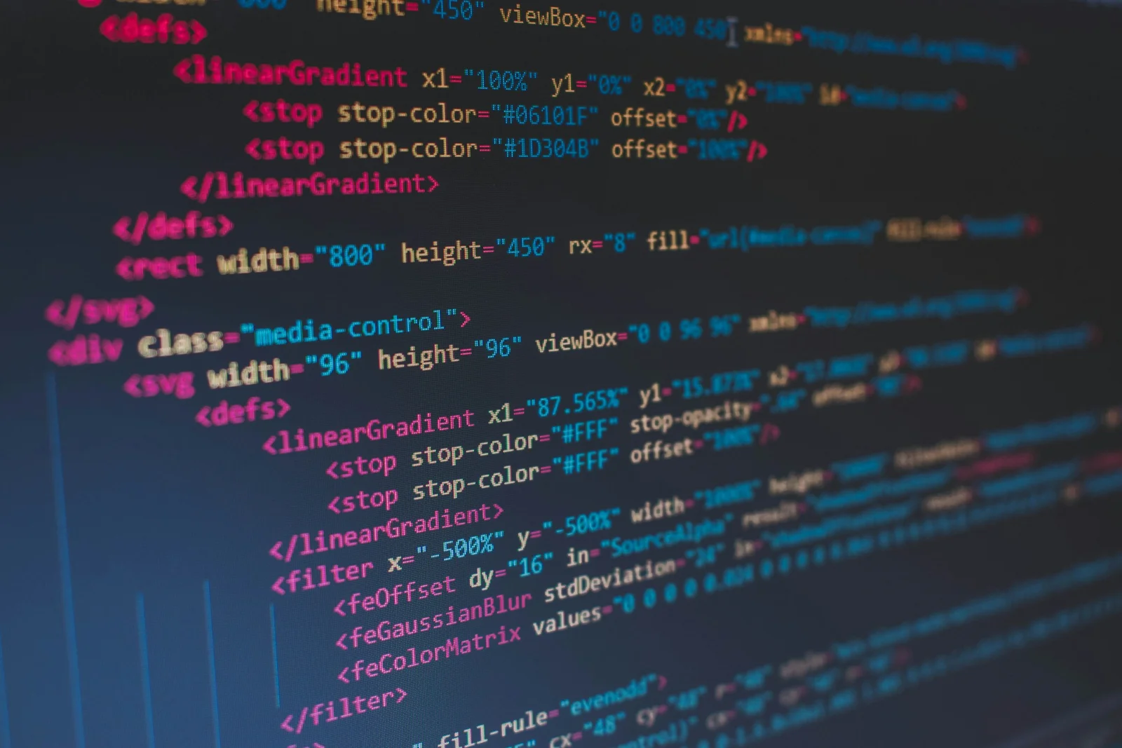 Code on a computer screen, illustrating software engineering studies