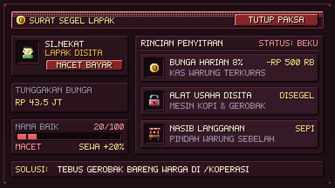 KARSA 16-Bit Pixel UI Card Render
